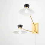 Whitley Plug-In Sconce - Aged Brass - NEW IN BOX LIGHTING - in store Hudson Valley Lighting