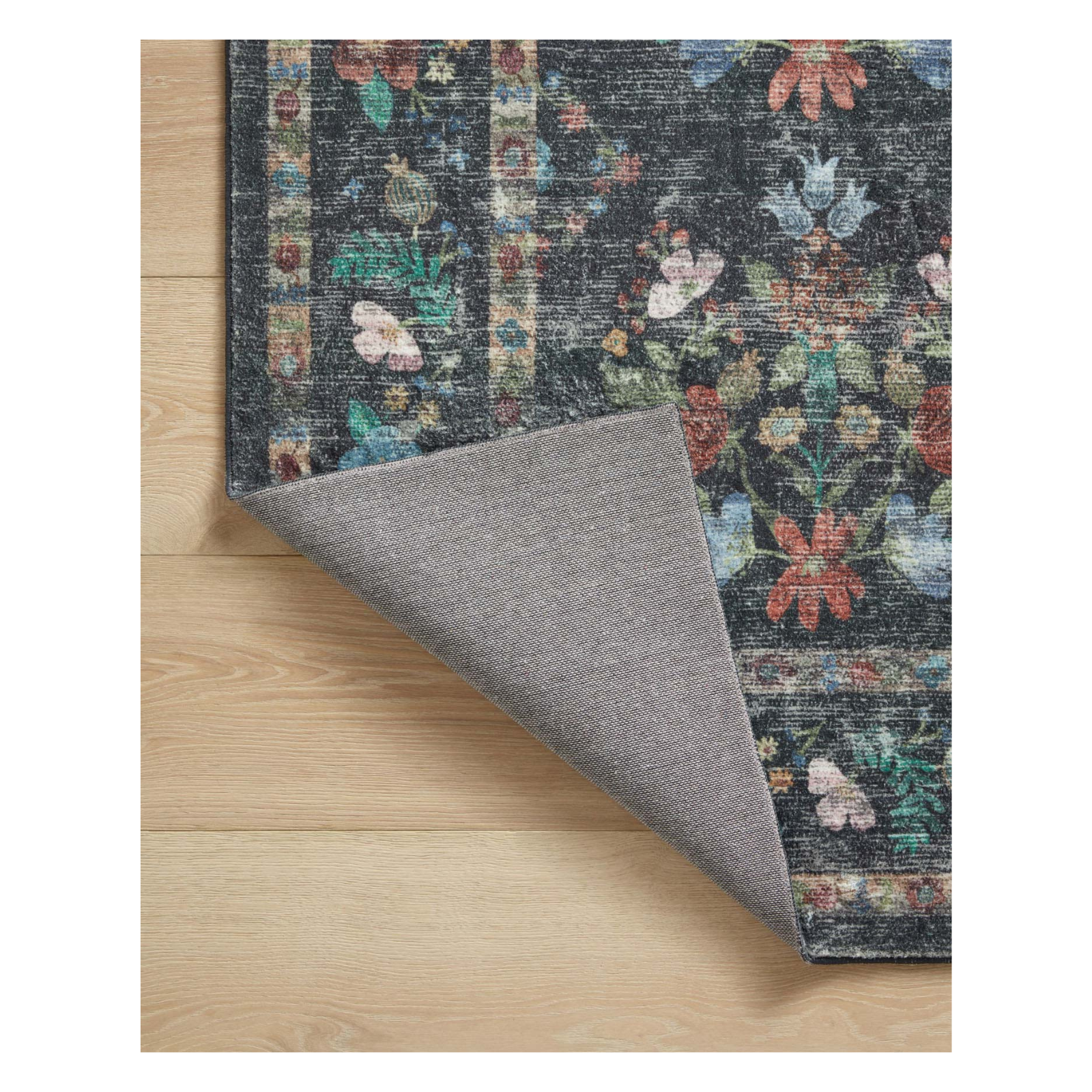 Rifle Paper Co. x Loloi Courtyard Seville Charcoal Rug 3-patterned rugs Loloi