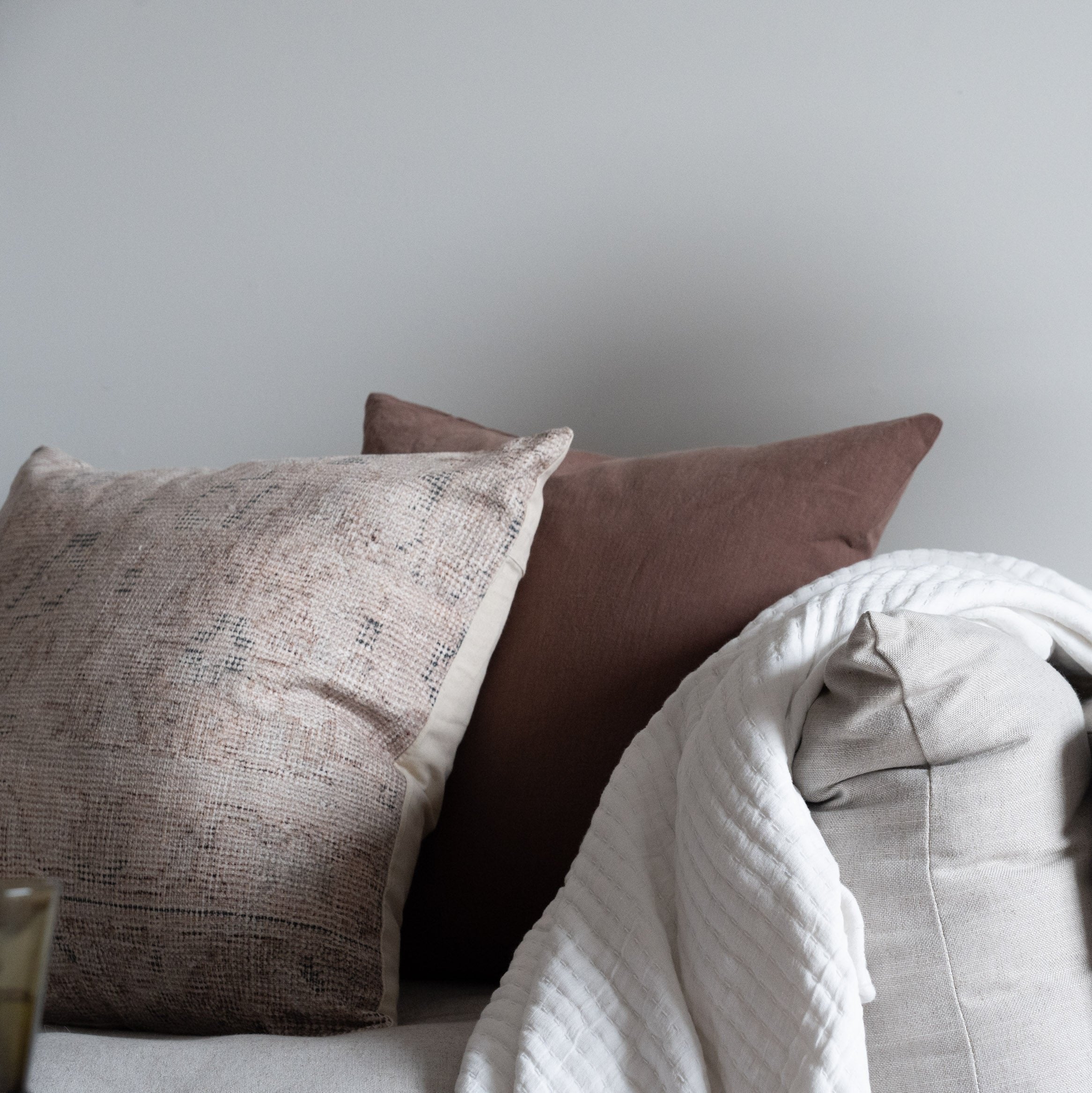Cocoa Linen Pillow Cover 2 - PILLOWS - Linen - warm Rug & Weave Pillows