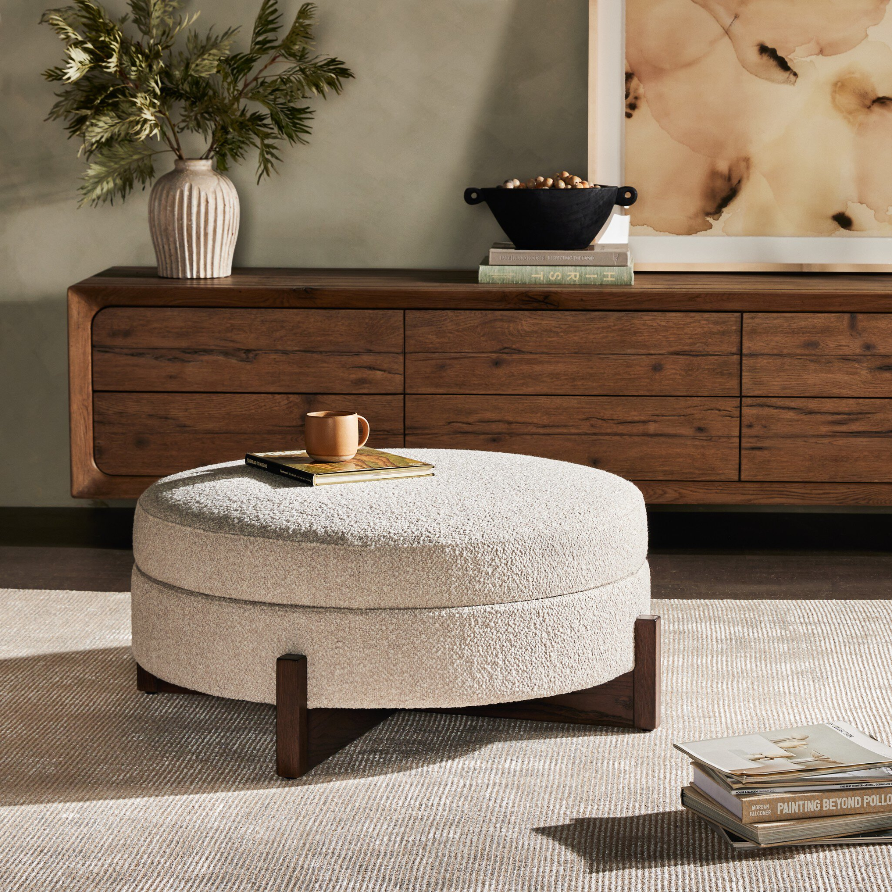 Deeana Storage Ottoman Ottomans Four Hands