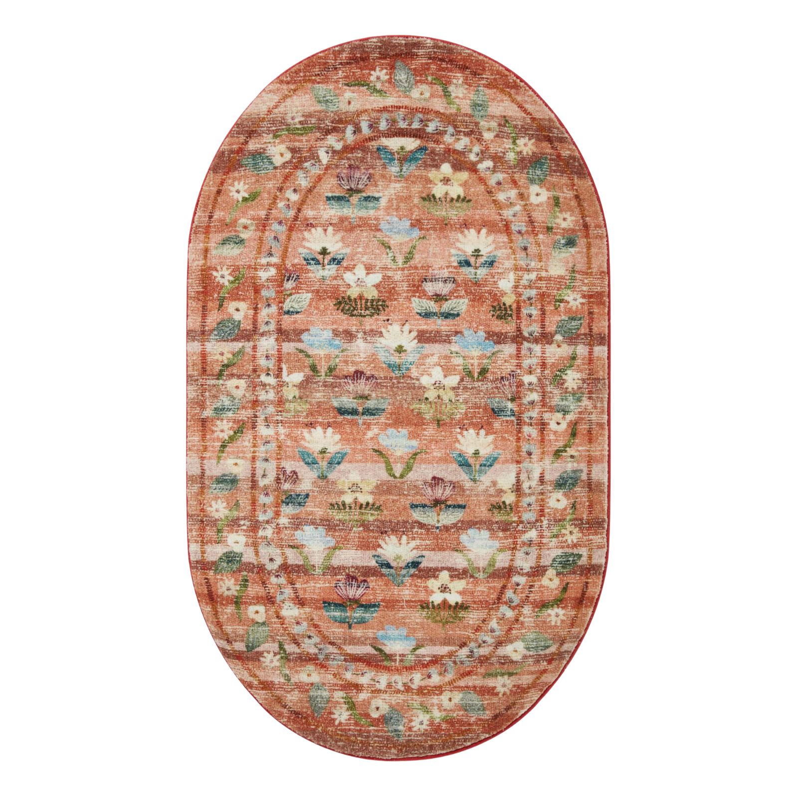 Rifle Paper Co. x Loloi Courtyard Hadley Terracotta Rug 3-patterned rugs Loloi