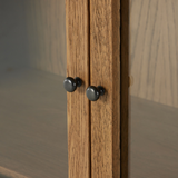 Marianne Panel and Glass Cabinet FURNITURE - Cabinet Four Hands