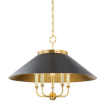 Clivedon Chandelier by Mark D. Sikes LIGHTING - chandelier Hudson Valley Lighting Aged Brass Distressed Bronze