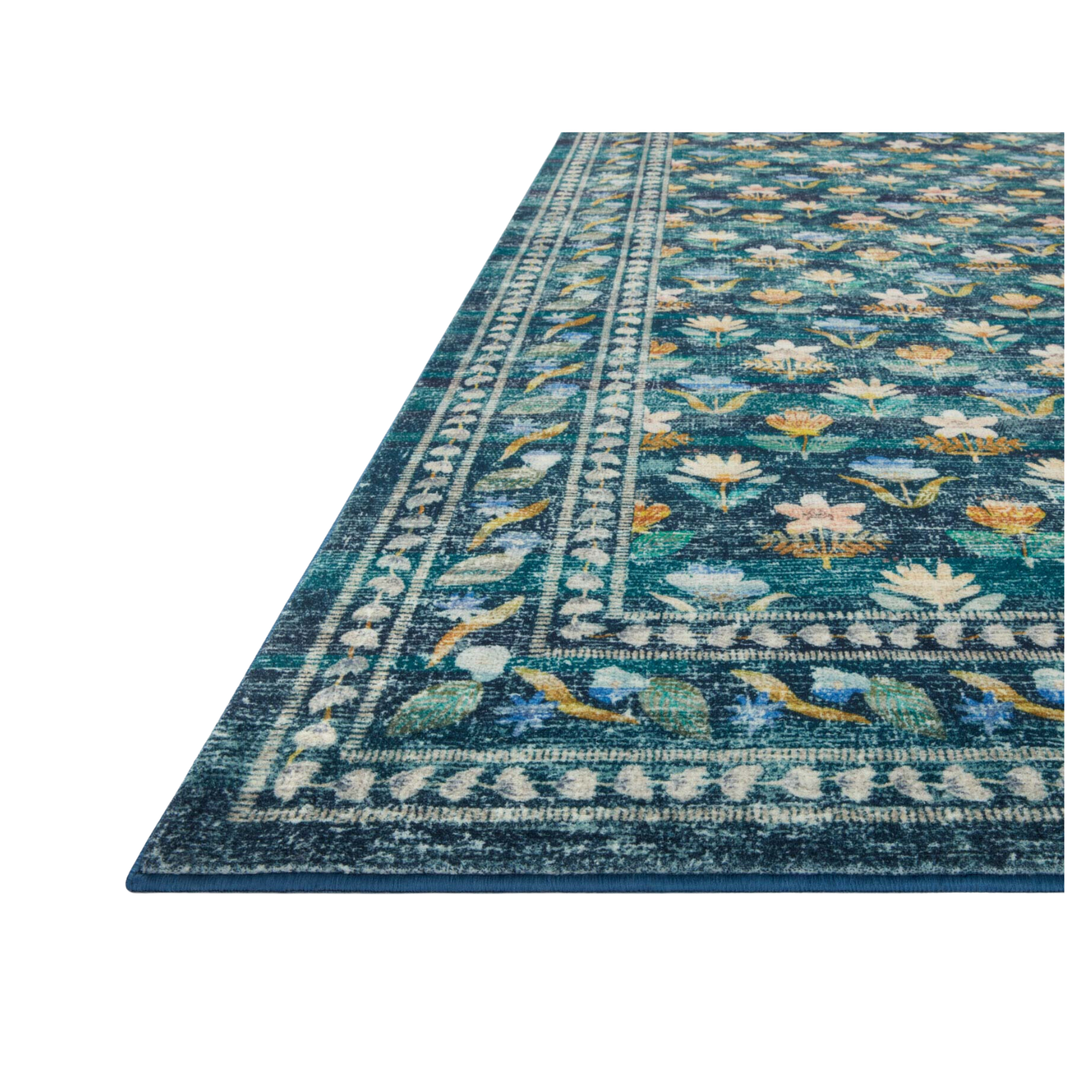 Rifle Paper Co. x Loloi Courtyard Hadley Emerald Rug 3-patterned rugs Loloi