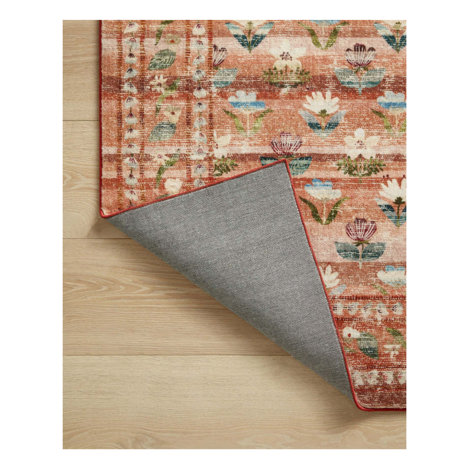 Rifle Paper Co. x Loloi Courtyard Hadley Terracotta Rug 3-patterned rugs Loloi