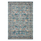 Rifle Paper Co. x Loloi Courtyard Eve Blue Rug 3-patterned rugs Loloi