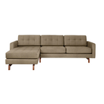 Gus* Modern Jane 2 Bi-Sectional 2 - FURNITURE - sectional Gus Merino Mocha Walnut