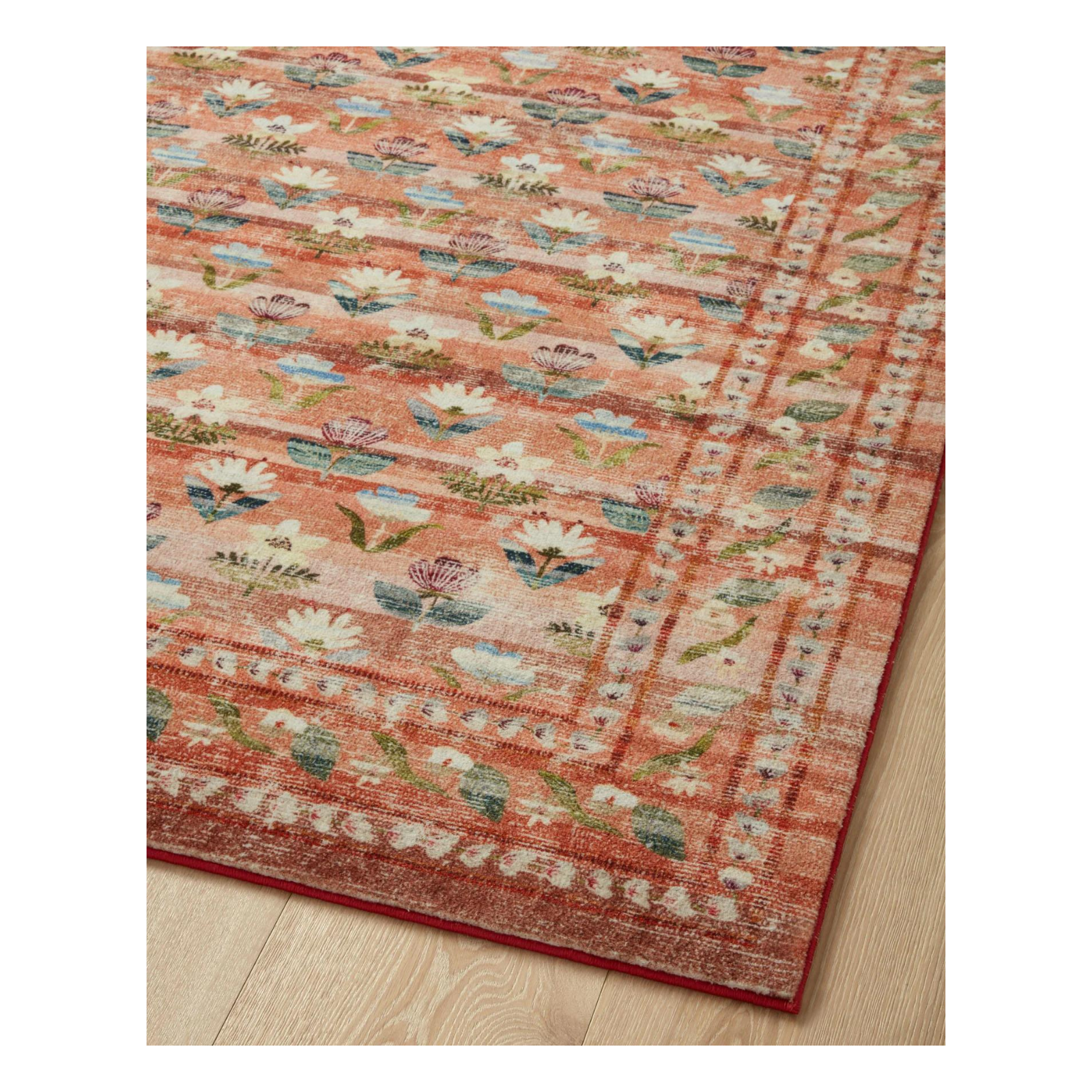 Rifle Paper Co. x Loloi Courtyard Hadley Terracotta Rug 3-patterned rugs Loloi
