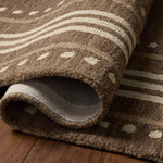 Chris Loves Julia x Loloi Alfie Bark / Natural Rug RUGS - wool Loloi