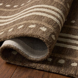 Chris Loves Julia x Loloi Alfie Bark / Natural Rug RUGS - wool Loloi