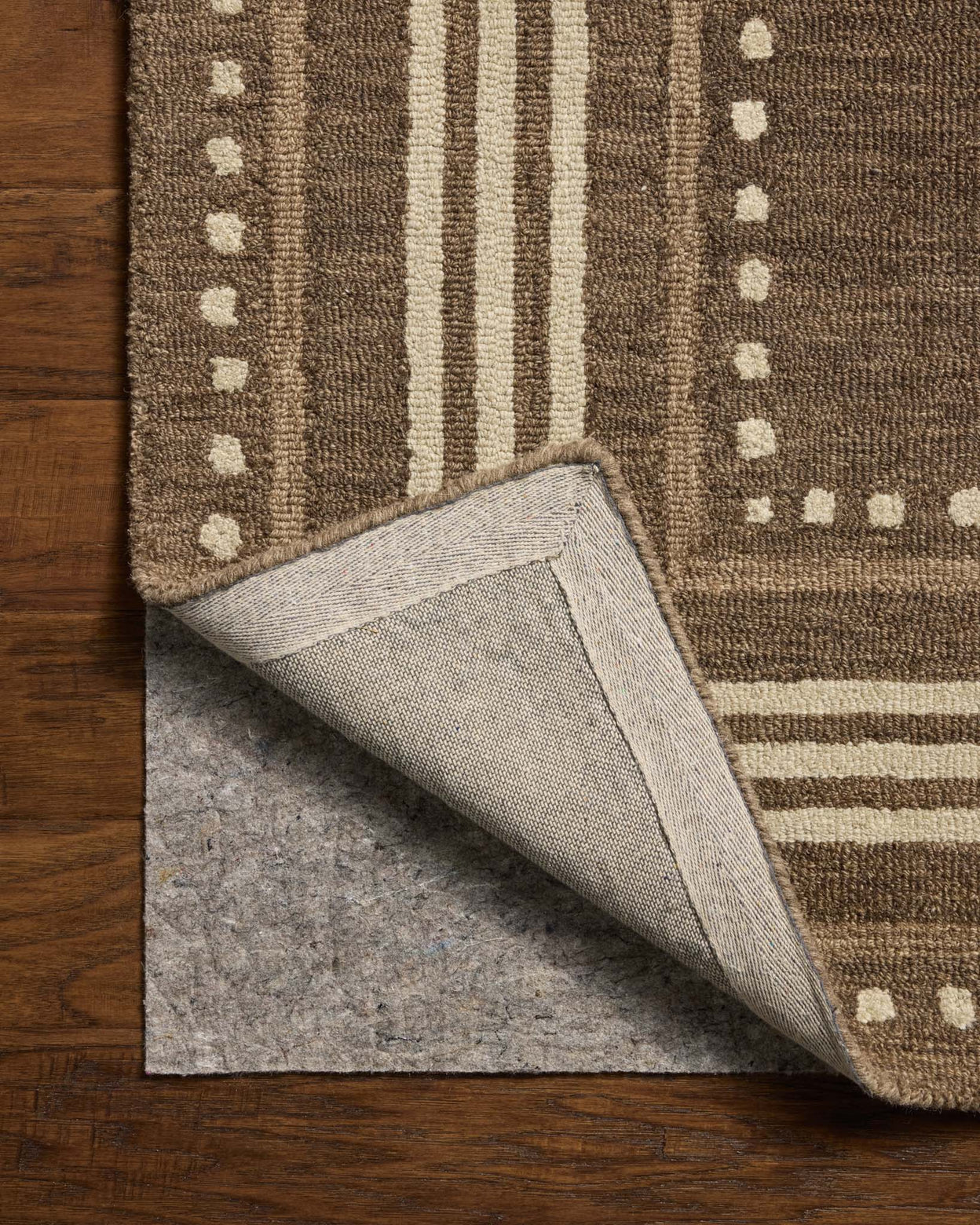 Chris Loves Julia x Loloi Alfie Bark / Natural Rug RUGS - wool Loloi