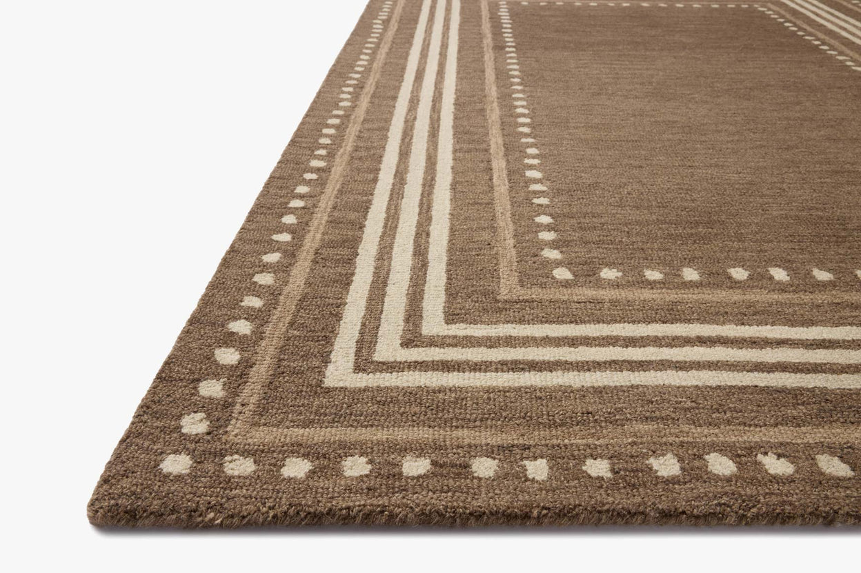 Chris Loves Julia x Loloi Alfie Bark / Natural Rug RUGS - wool Loloi