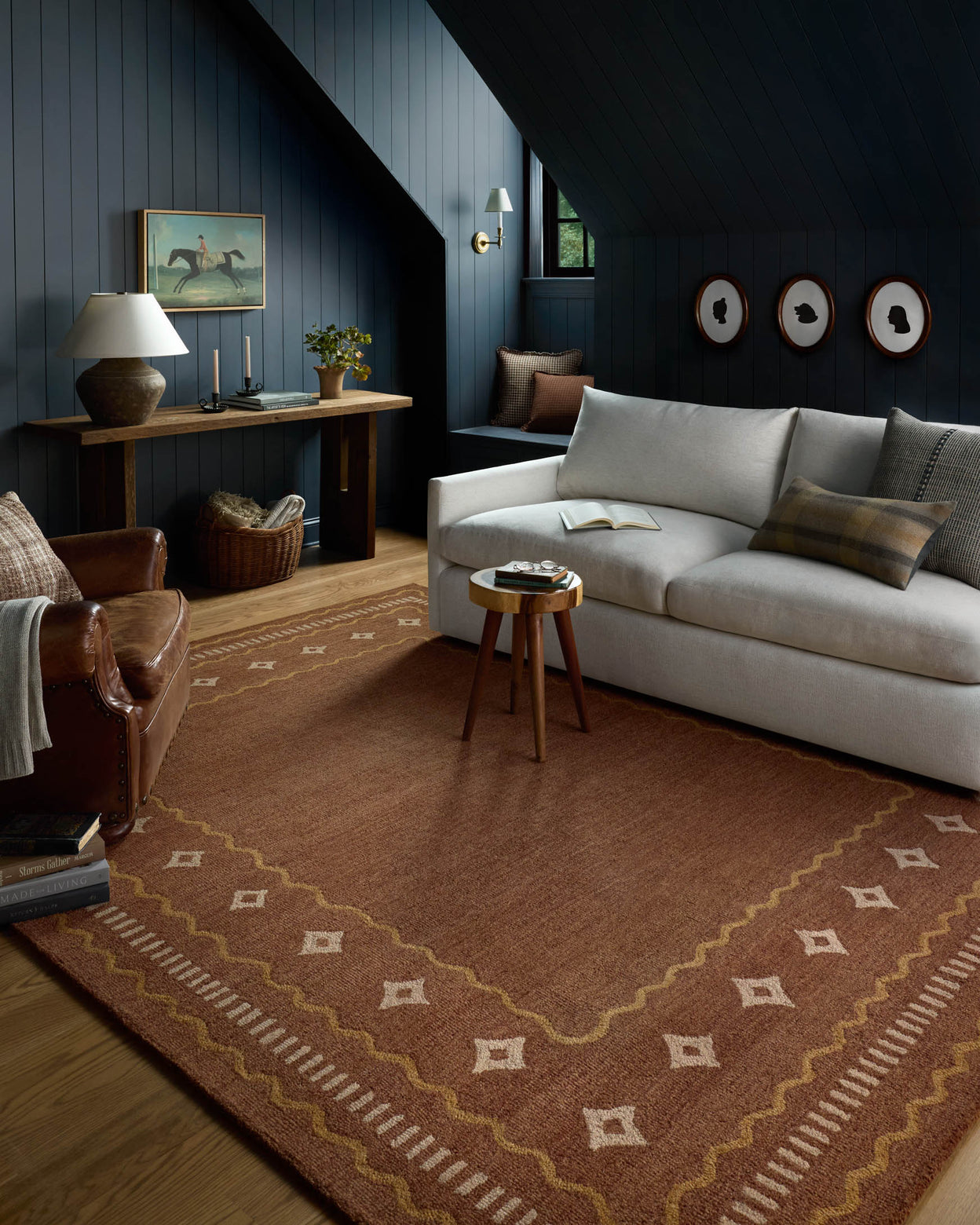 Chris Loves Julia x Loloi Alfie Clay / Spice Rug RUGS - wool Loloi