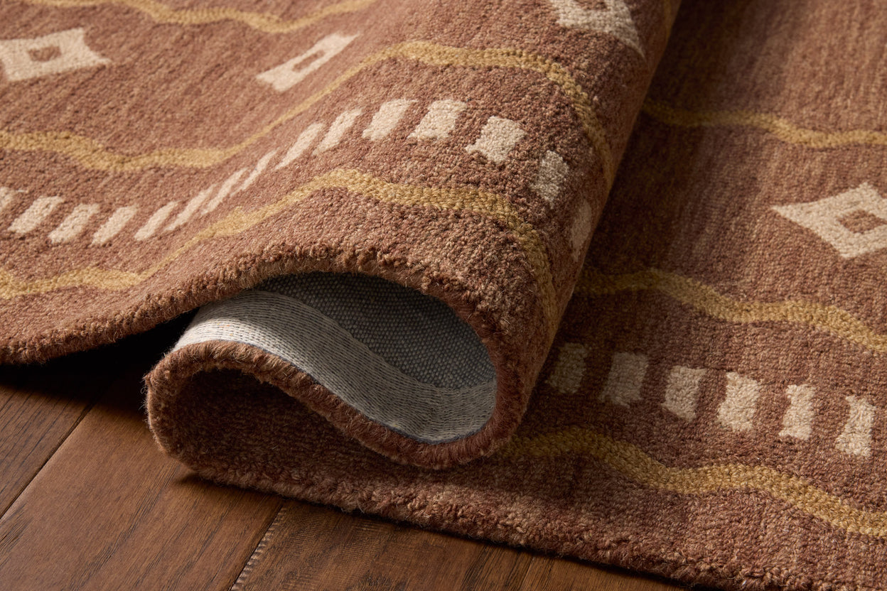 Chris Loves Julia x Loloi Alfie Clay / Spice Rug RUGS - wool Loloi