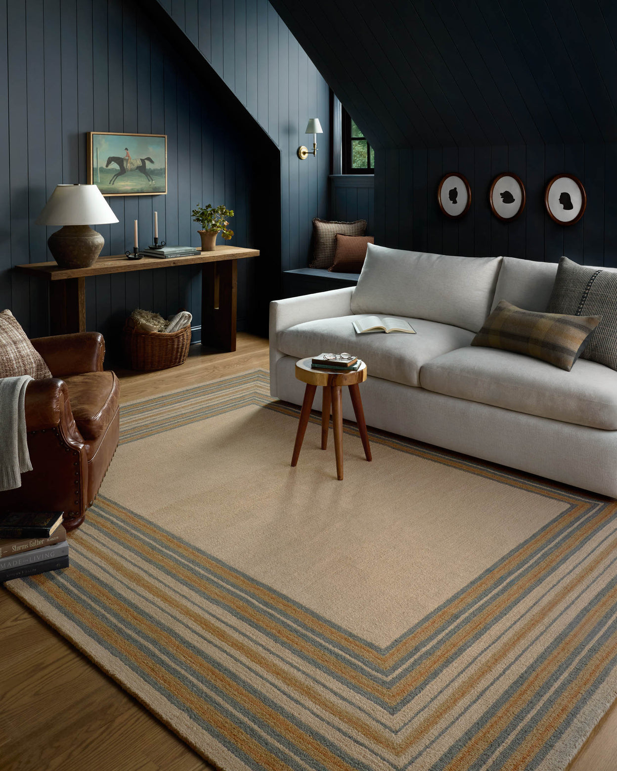 Chris Loves Julia x Loloi Alfie Natural / Multi Rug RUGS - wool Loloi