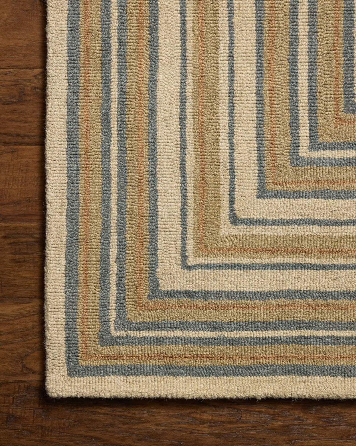 Chris Loves Julia x Loloi Alfie Natural / Multi Rug RUGS - wool Loloi