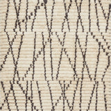 Chris Loves Julia x Loloi Alice Cream / Charcoal Crosshatch Rug RUGS - patterned Loloi