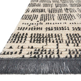 Chris Loves Julia x Loloi Alice Cream / Charcoal Etched Brick Rug RUGS - patterned Loloi