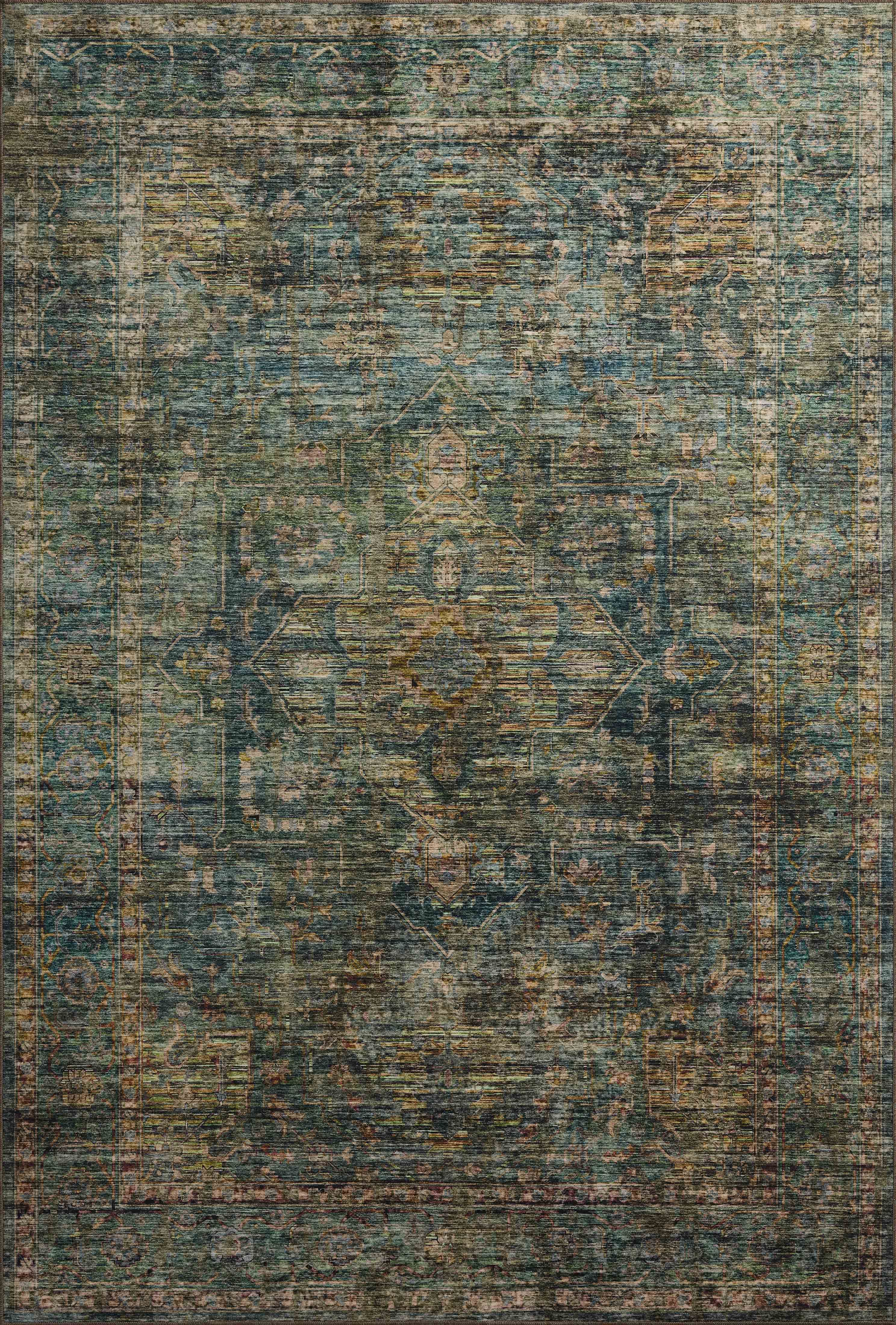 Loloi Anniston Lagoon / Multi Washable Rug RUGS-patterned Loloi