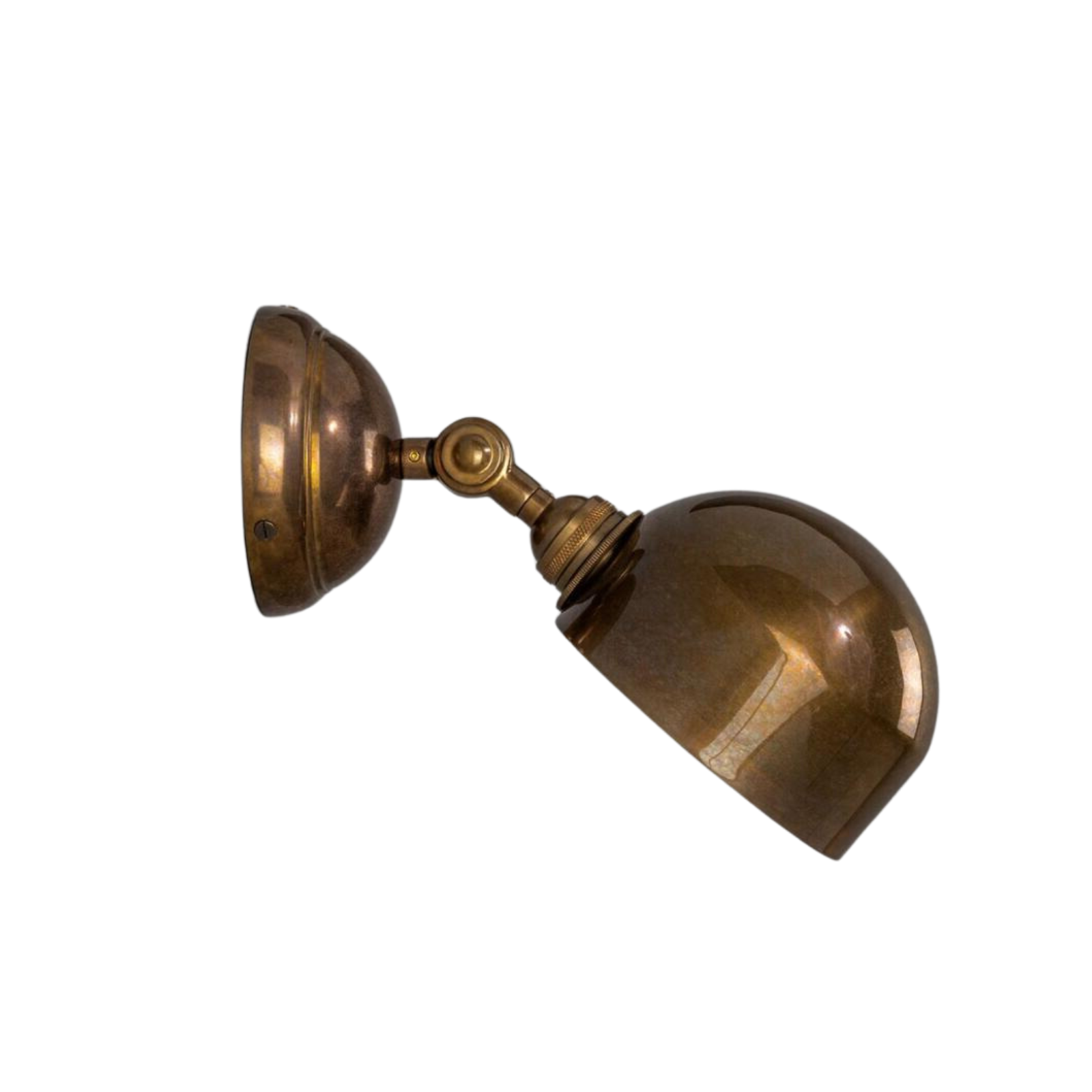 San Jose Vintage Adjustable Brass Picture Light LIGHTING - sconce Mullan Lighting
