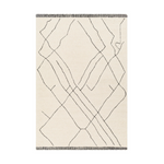 Arkell Cream/Black Rug 0-RUGS - wool Surya