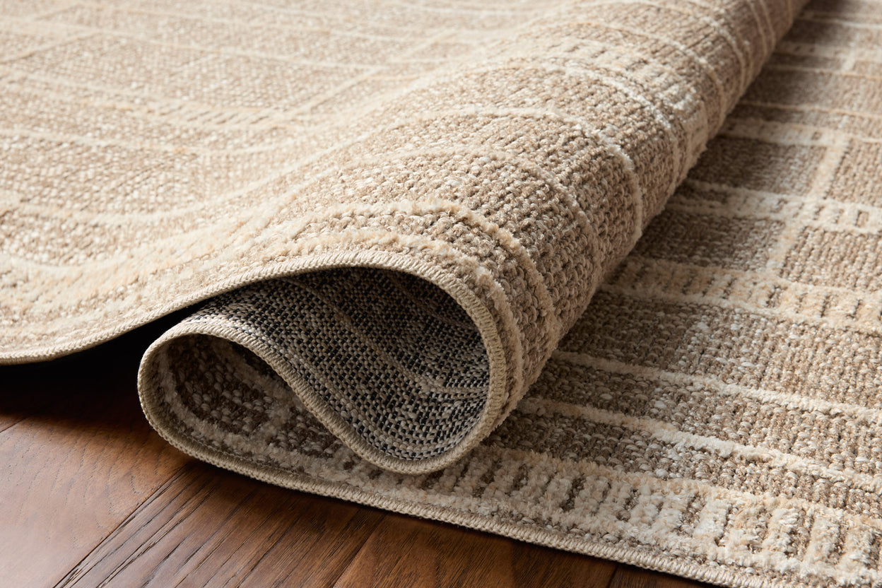 Amber Lewis x Loloi Bexley Mushroom / Natural Rug RUGS - synthetic Loloi