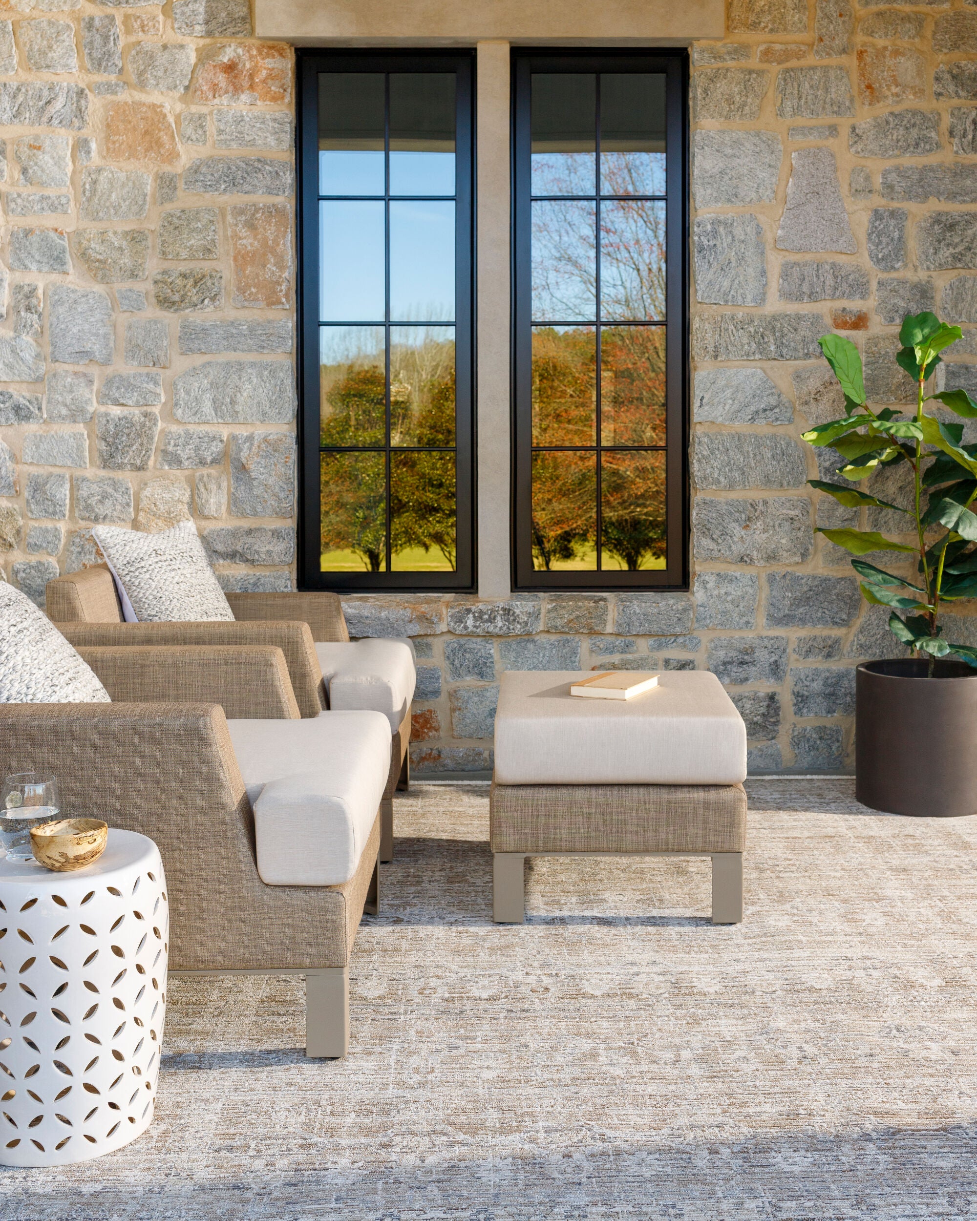 Becki Owens Margaret Taupe / Mocha Rug 0-RUGS-patterned Surya