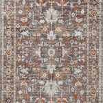 Loloi Bonney Charcoal / Spice Rug patterned rugs Loloi
