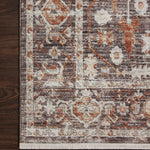 Loloi Bonney Charcoal / Spice Rug patterned rugs Loloi
