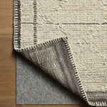 Amber Lewis x Loloi Bowie Ivory / Mocha Rug RUGS - wool Loloi