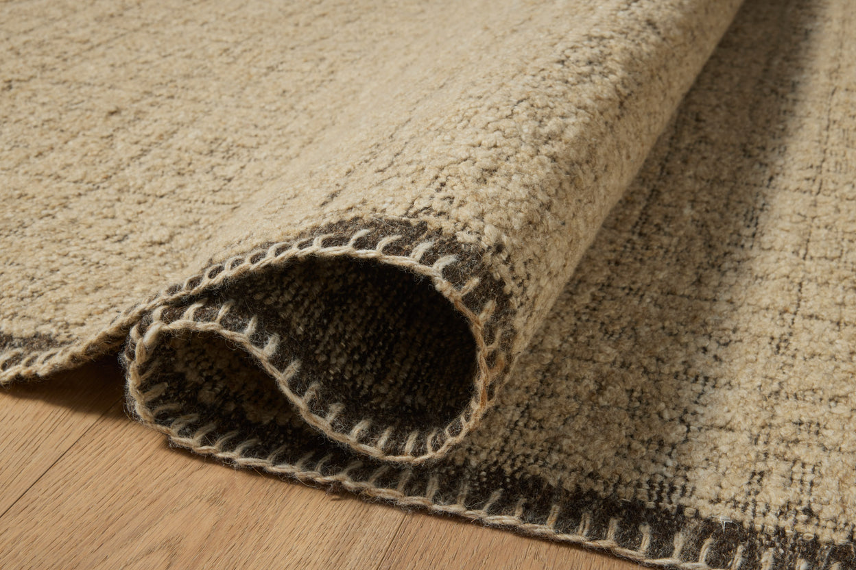 Amber Lewis x Loloi Bowie Sand / Coffee Rug RUGS - wool Loloi