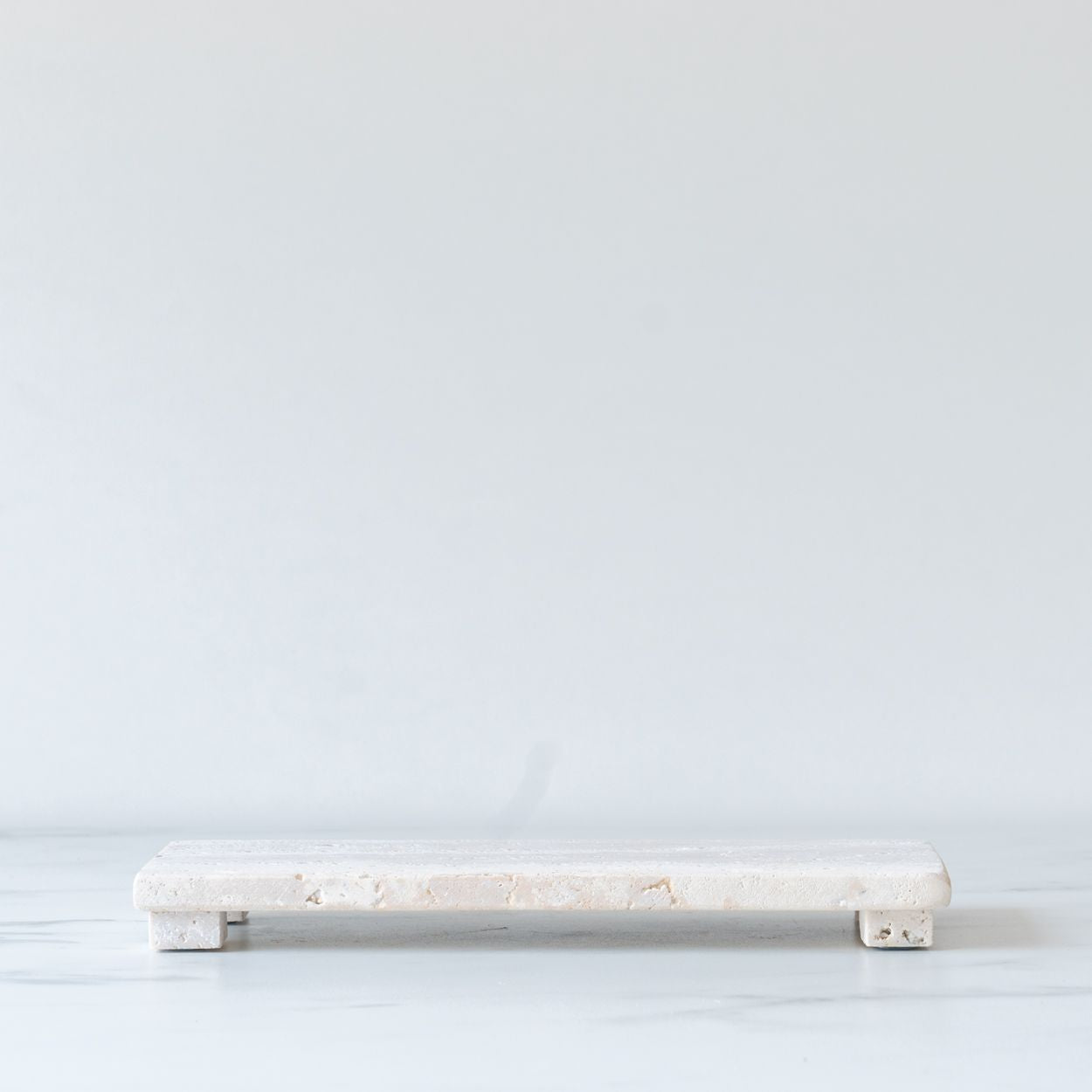 Travertine Footed Tray tray Creative Co-op (DYA)