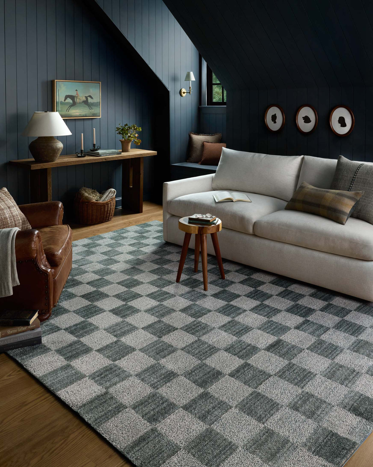 Chris Loves Julia x Loloi Calvin Blue / Ivory Rug RUGS - synthetic Loloi