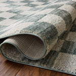 Chris Loves Julia x Loloi Calvin Blue / Ivory Rug RUGS - synthetic Loloi