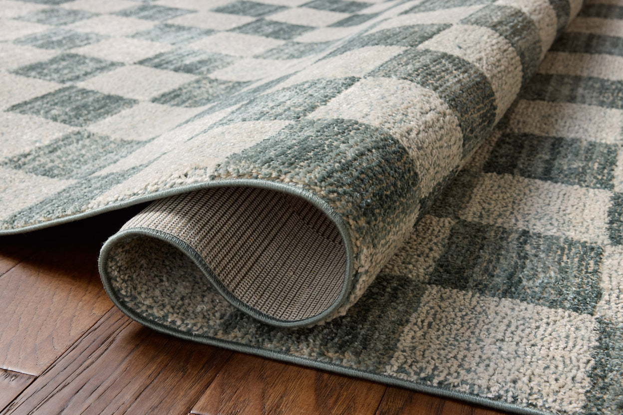 Chris Loves Julia x Loloi Calvin Blue / Ivory Rug RUGS - synthetic Loloi
