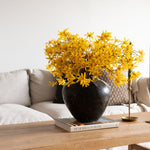 Faux Yellow Forsythia Bunch faux stem Tri W Imports