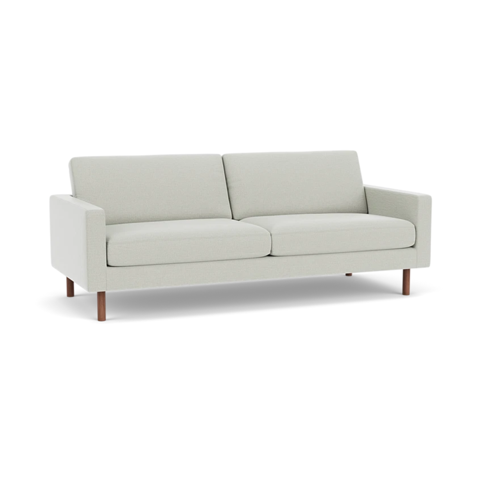 Custom Fabric Joan 83" Sofa - Walnut Leg 1 - a - FURNITURE - Custom Sofa EQ3 Ceder Light Grey