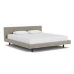 Custom Fabric Bento King Bed - Black Ash Leg 1 - d - FURNITURE - Custom Beds EQ3 Coda Concrete