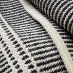 OVERSTOCK RUG - Malta Black/Ivory Handwoven Wool Rug - 8' x 10' IN STORE - Rugs Dash & Albert