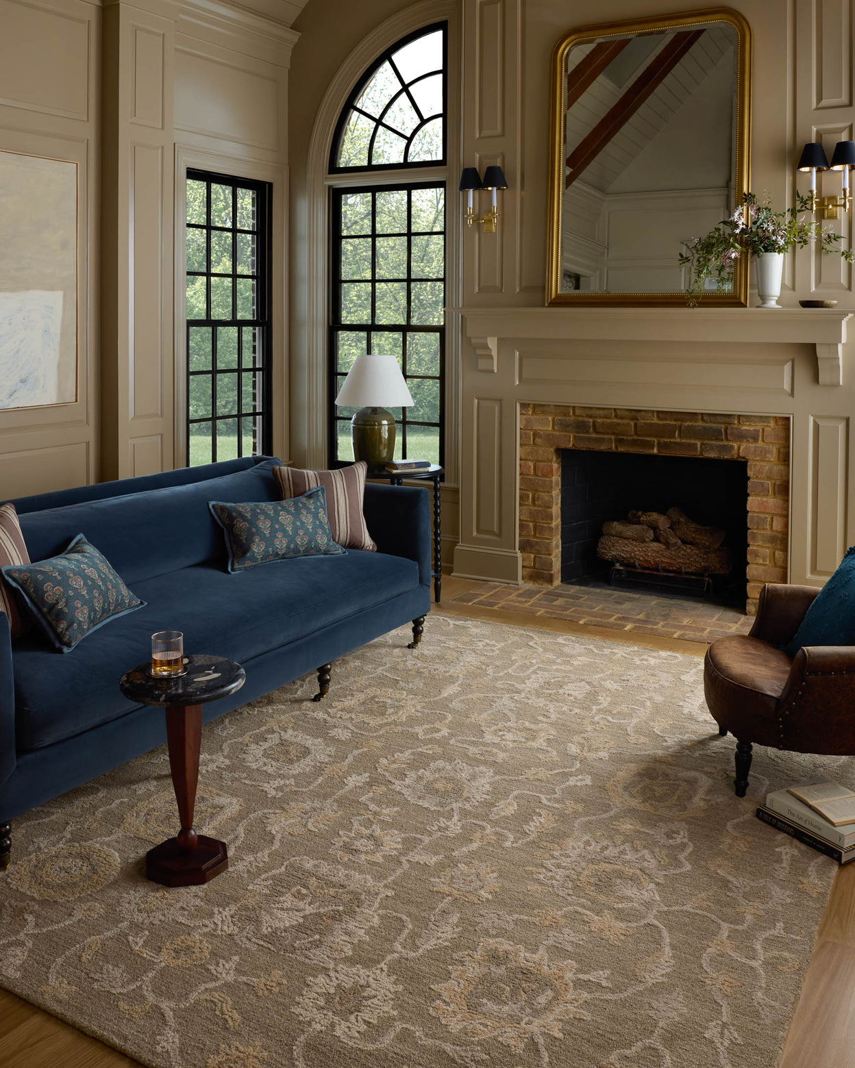 Chris Loves Julia x Loloi Dorothea Oak / Natural Rug RUGS - wool Loloi