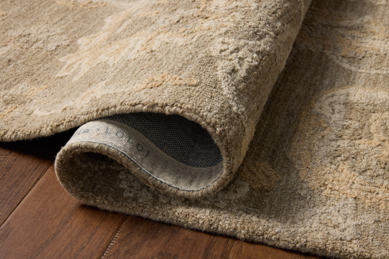 Chris Loves Julia x Loloi Dorothea Oak / Natural Rug RUGS - wool Loloi