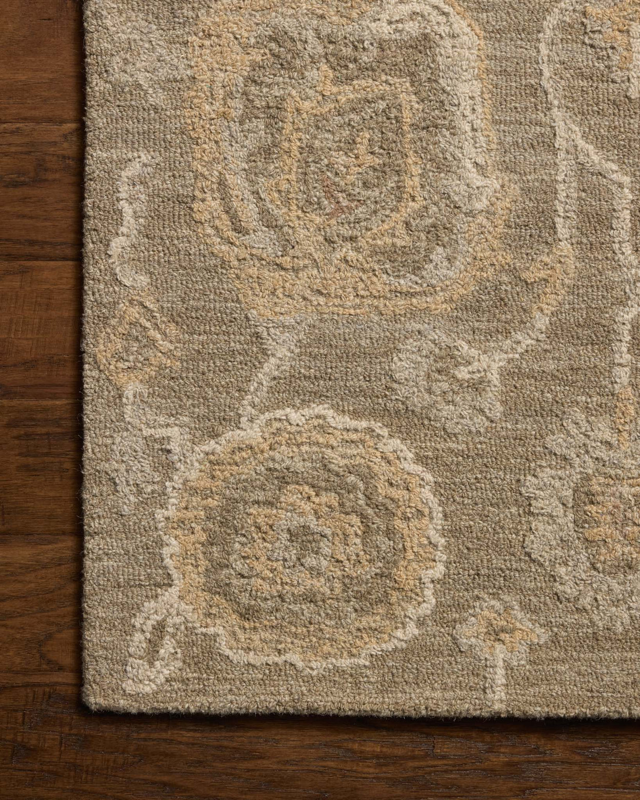 Chris Loves Julia x Loloi Dorothea Oak / Natural Rug RUGS - wool Loloi