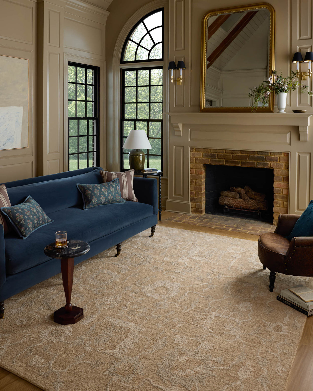 Chris Loves Julia x Loloi Dorothea Sand / Pebble Rug RUGS - wool Loloi