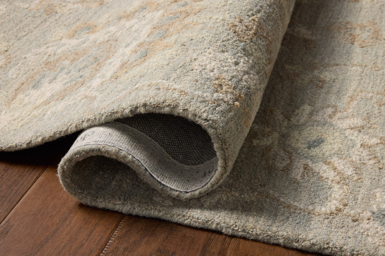 Chris Loves Julia x Loloi Dorothea Stone / Multi Rug RUGS - wool Loloi