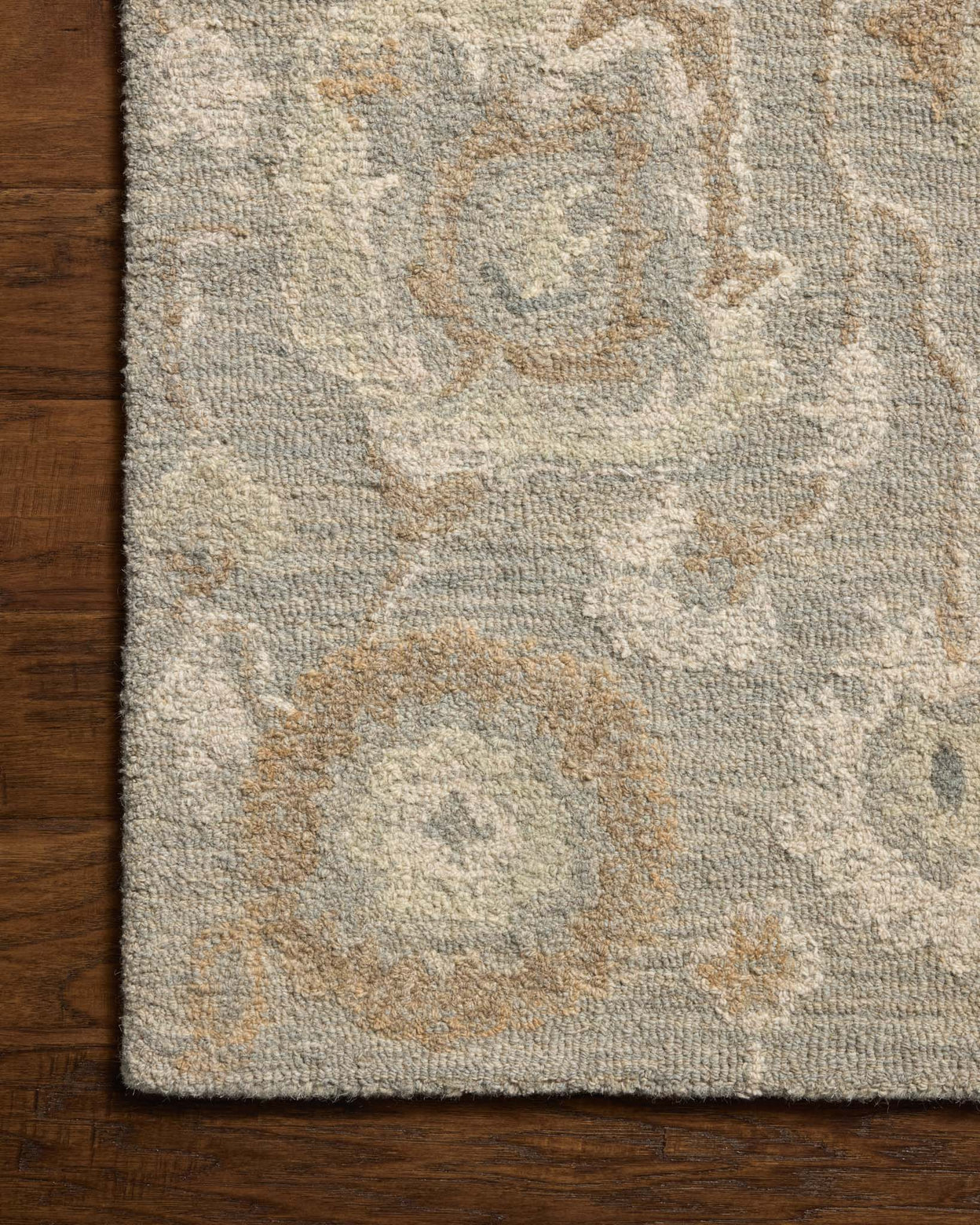 Chris Loves Julia x Loloi Dorothea Stone / Multi Rug RUGS - wool Loloi