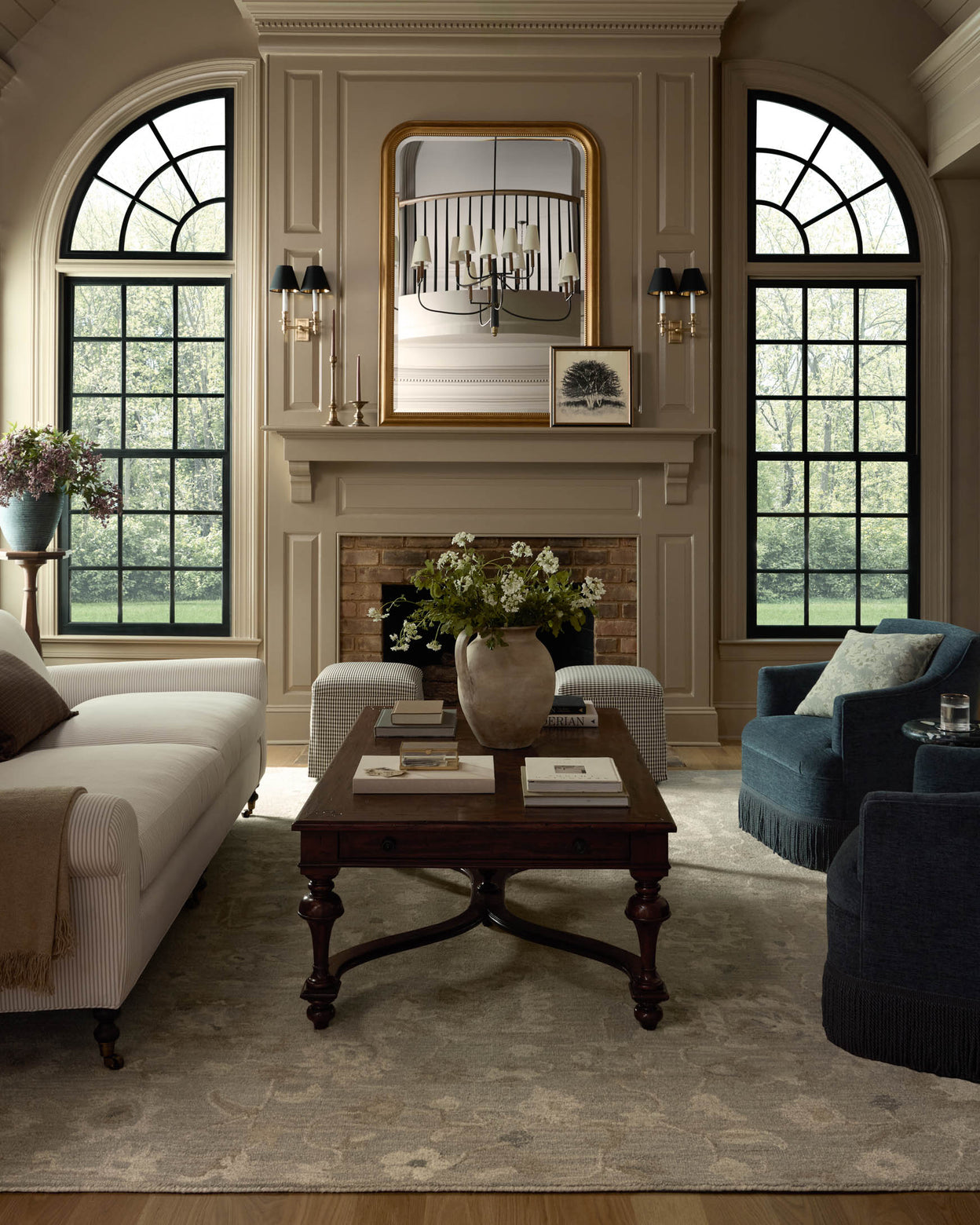Chris Loves Julia x Loloi Dorothea Stone / Multi Rug RUGS - wool Loloi