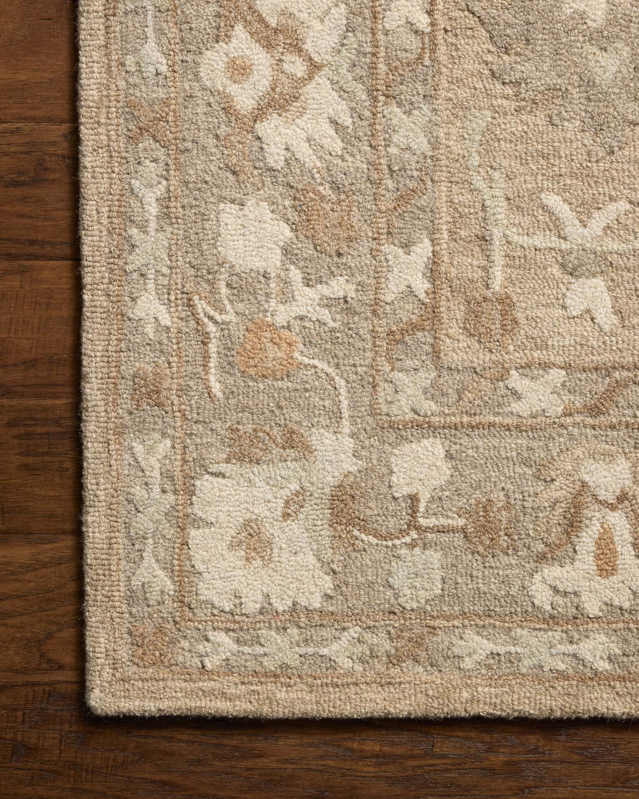 Chris Loves Julia x Loloi Dorothea Khaki / Dove Rug RUGS - wool Loloi