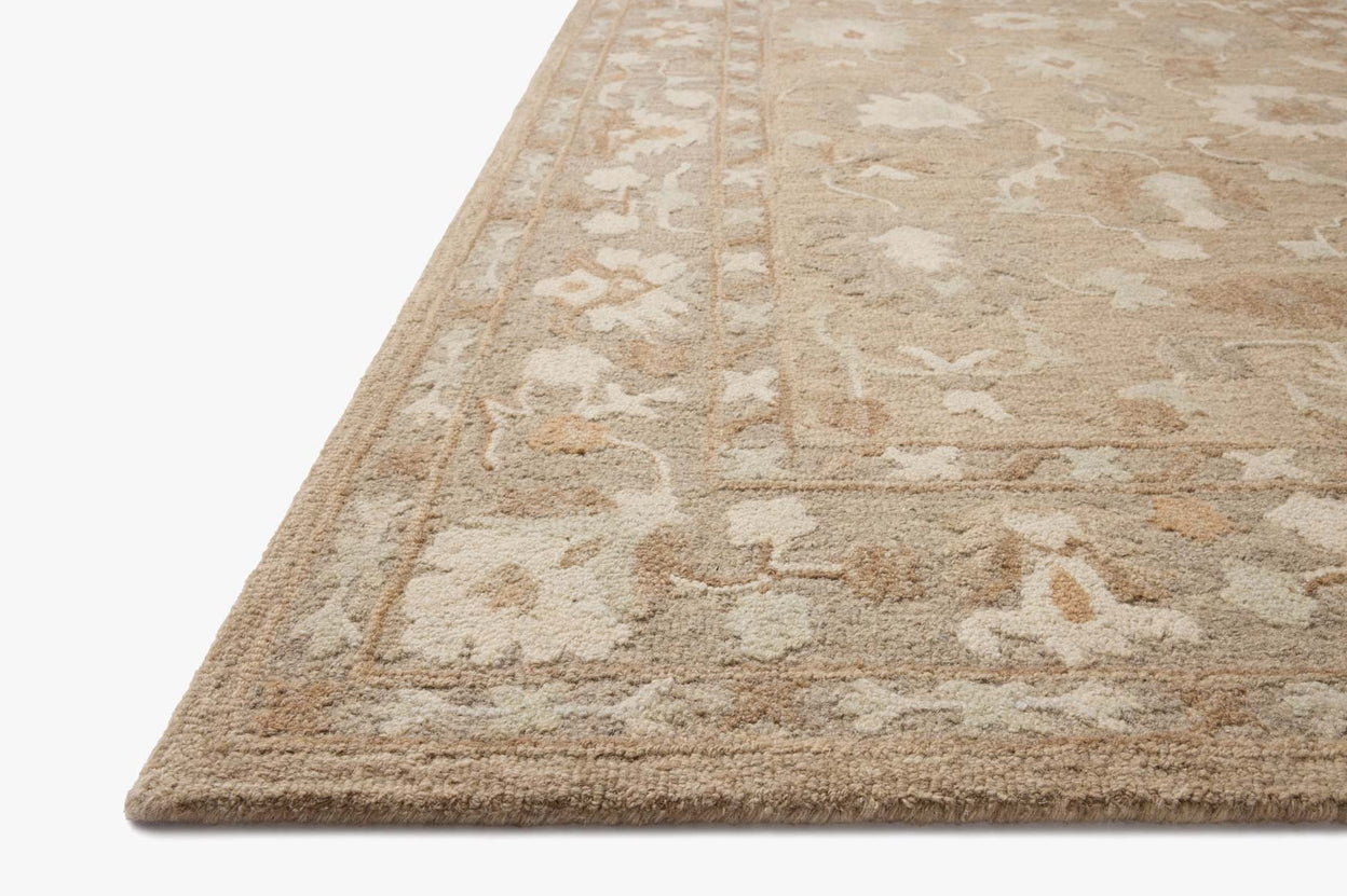 Chris Loves Julia x Loloi Dorothea Khaki / Dove Rug RUGS - wool Loloi