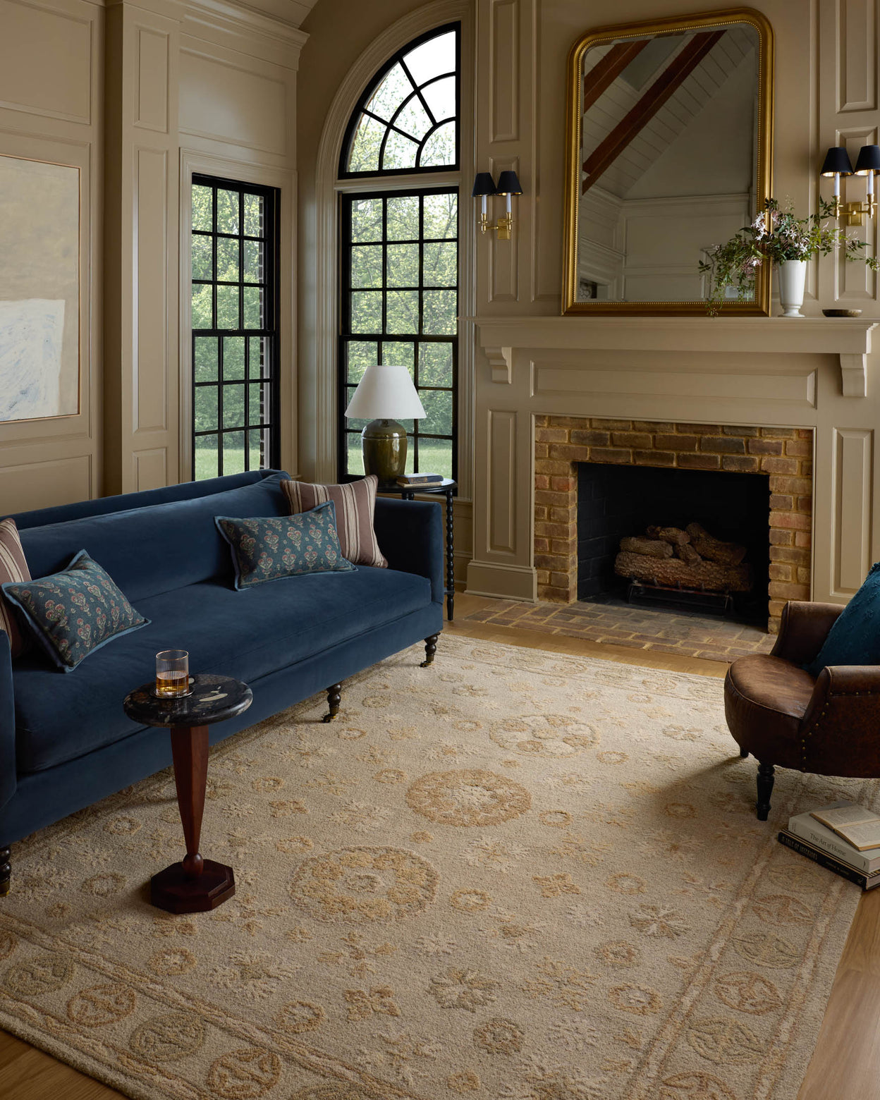 Chris Loves Julia x Loloi Dorothea Dove / Natural Rug RUGS - wool Loloi