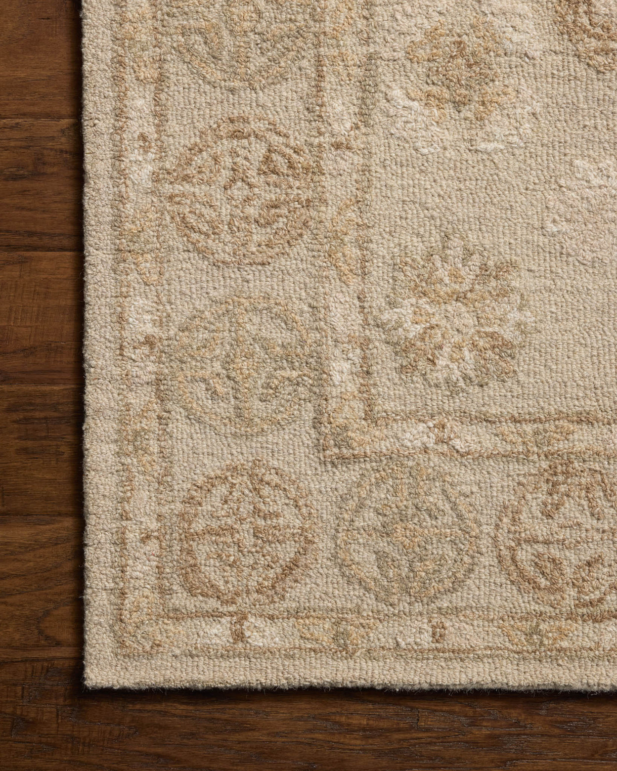 Chris Loves Julia x Loloi Dorothea Dove / Natural Rug RUGS - wool Loloi